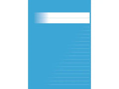 Skrivhäfte A5 linjerat 8,5mm mellanblå - Primmeshiper