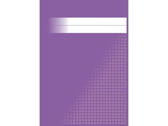 Räknehäfte A5 rutat 5x5mm lila 24 blad - Primmeshiper