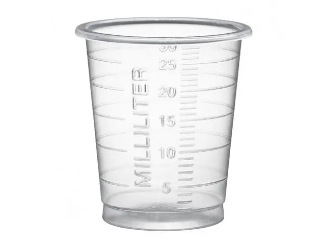 Medicinbägare Eco 30ml smal transp 90/fp - Primmeshiper