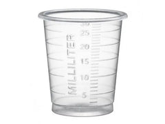 Medicinbägare Eco 30ml smal transp 90/fp - Primmeshiper