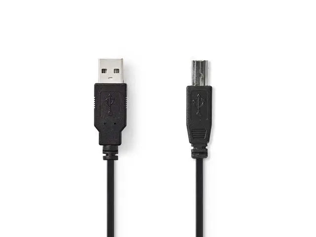 Kabel NEDIS USB 2.0 A-B 2m svart - Primmeshiper