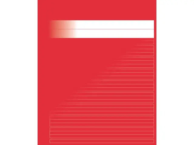 Skrivhäfte 17x21cm baslinj röd - Primmeshiper