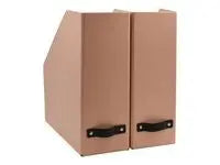 Tidskriftssaml. kart m läder A4 ros 2/fp - Primmeshiper