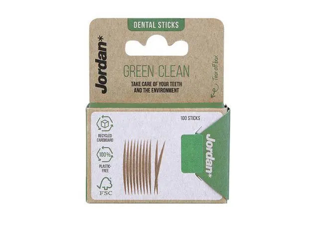 Tandstickor JORDAN Green Clean 100/fp - Primmeshiper