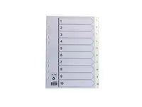 Plastregister A4 1-10 vit - Primmeshiper