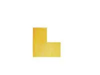 Golvmarkering L-form gul 10/fp - Primmeshiper
