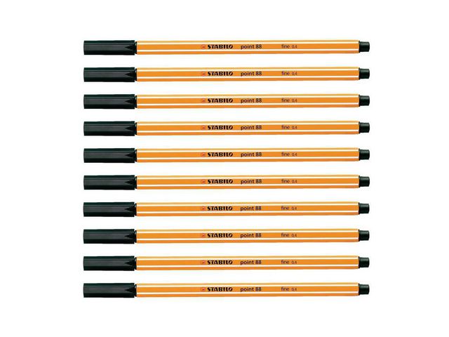 Fineliner STABILO Point 88 svart - Primmeshiper