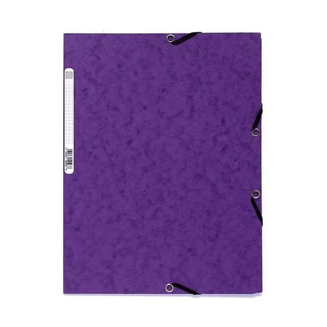 Gummibandsmapp EXACOMPTA 3-klaff A4 lila Primmeshiper