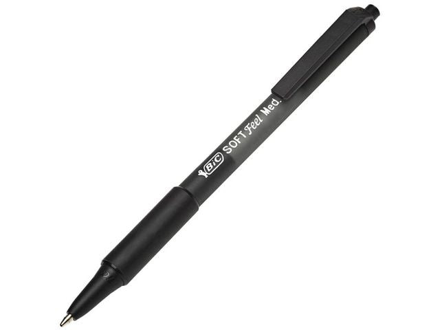 Kulpenna BIC Soft Feel Clic 1,0 svart - Primmeshiper