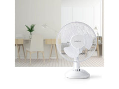 Bordsfläkt NEDIS 23 cm 22W plast vit - Primmeshiper