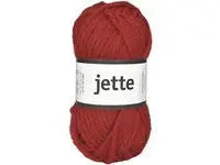 Ullgarn Jette 50g röd - Primmeshiper
