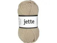 Ullgarn Jette 50g beige - Primmeshiper