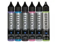 Effektliner metallicfärg 6x28 ml 6/fp - Primmeshiper