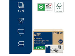 Rengöringsduk TORK W4 Kök vikt vit 75/fp - Primmeshiper