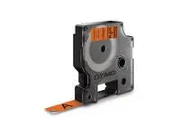 Tape DYMO Durable D1 12mm svart på ora. - Primmeshiper