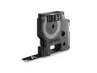 Tape DYMO Durable D1 12mm vit på svart - Primmeshiper