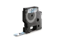 Tape DYMO D1 12mm svart på klar - Primmeshiper