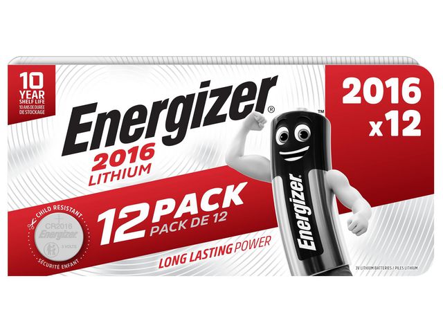 Batteri ENERGIZER Lithium CR2016 12/fp - Primmeshiper