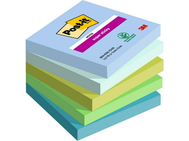 Notes POST-IT SS Oasis 76x76 5/fp - Primmeshiper