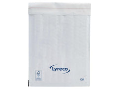Bubbelpåse LYRECO 180x260mm vit 100/fp - Primmeshiper