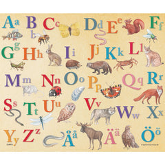 Wooden puzzle ABC animals 40 pieces