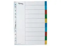 Plastregister LYRECO A4+ PP 10-flik färg - Primmeshiper