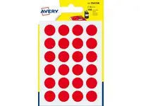 Etikett AVERY 15mm röd 168/fp - Primmeshiper