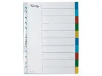 Plastregister LYRECO A4 10-flik otryckta - Primmeshiper