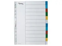 Plastregister LYRECO A4 PP 12-flik färg - Primmeshiper