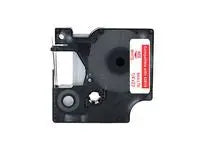 Tape 6mm röd på vit - Primmeshiper