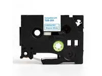 Tape 24mm TZe-253 blå på vit - Primmeshiper