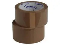 Packtejp LYRECO PP 50mmx100m Brun 6/fp - Primmeshiper