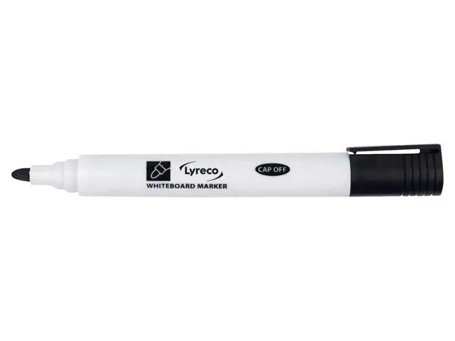 Whiteboardpenna LYRECO drywipe rund sva - Primmeshiper