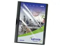 Klämmapp LYRECO PP A4 3mm svart 5/fp Primmeshiper