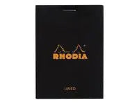 Anteckningsbok RHODIA A7 80b linj svart - Primmeshiper