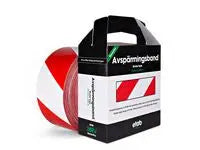 Varningsband röd/vit 75mmx500m - Primmeshiper