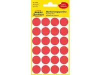 Färgkodningsprick AVERY Ø18mm röd 96/fp - Primmeshiper