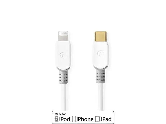 Kabel NEDIS Lightning - USB-C 2m vit - Primmeshiper