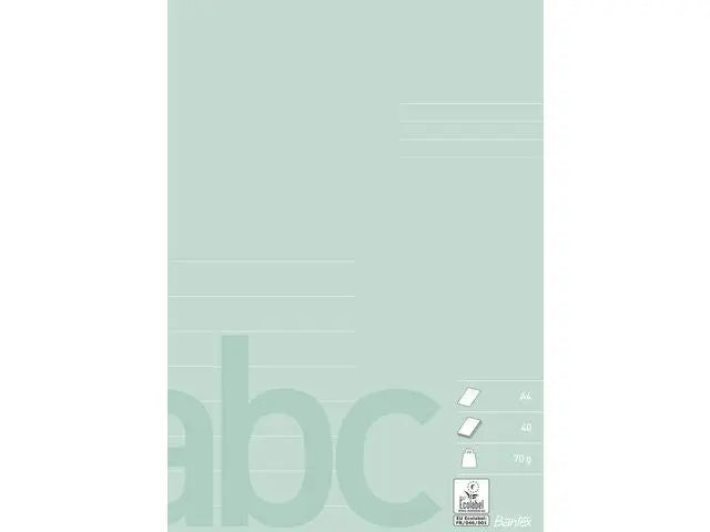 Skrivhäfte BANTEX A4 1/2S 19,5mm linj - Primmeshiper