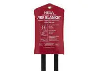 Brandfilt Silikon 120x120cm Röd - Primmeshiper