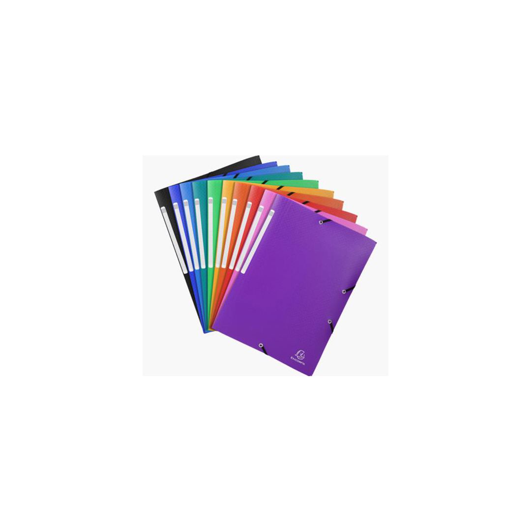 Gummibandsmapp EXACOMPTA PP sort.f 10/fp Primmeshiper