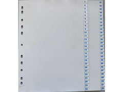 Plastregister A4 PP 1-52 vit - Primmeshiper