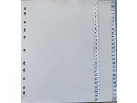 Plastregister A4 PP 1-52 vit - Primmeshiper