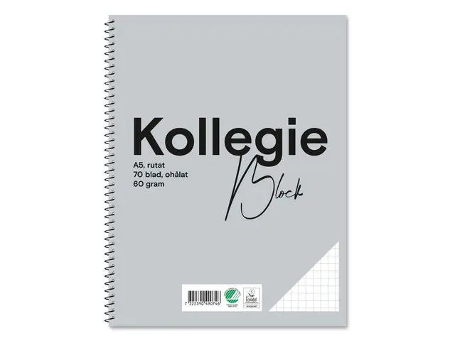 Kollegieblock FW A5 60g 70bl rut oh - Primmeshiper