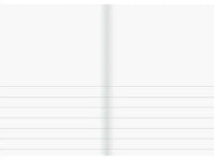 Skrivhäfte A5 ½ sida linj 14,5mm röd - Primmeshiper