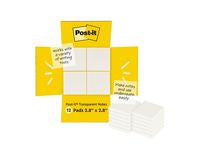 Notes POST-IT 73x73mm transparent 12/fp - Primmeshiper