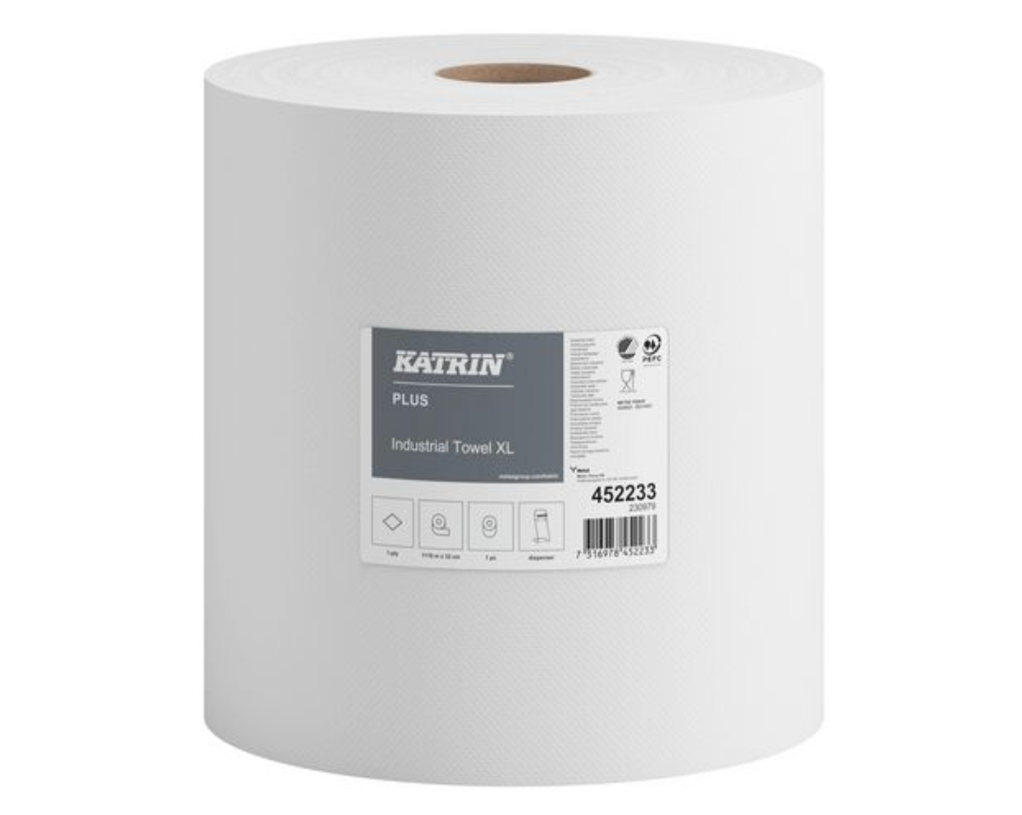 Industritork KATRIN Plus XL vit 1110m - Primmeshiper