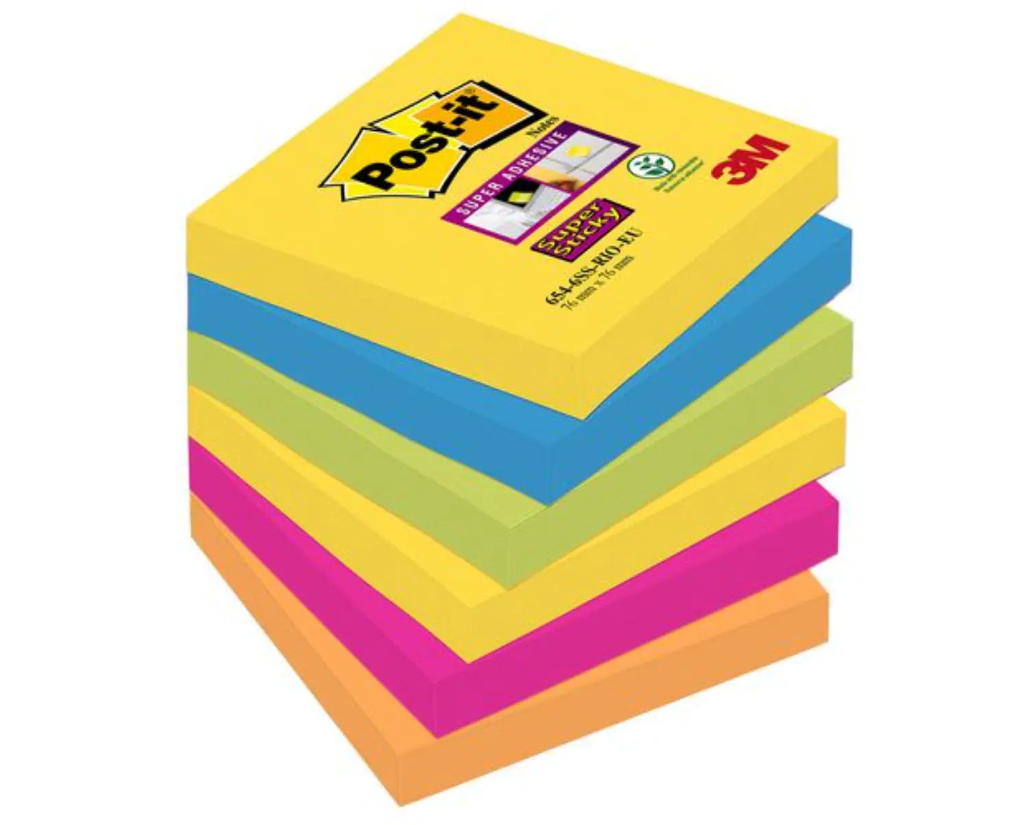 Notes POST-IT SS Carnival 76x76mm 6/fp - Primmeshiper
